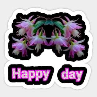 happy day floral art Designs. Sticker